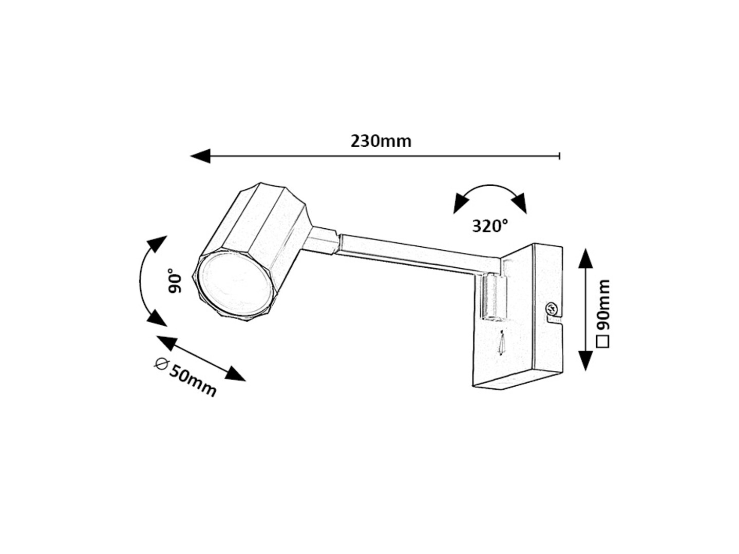 Rabalux Karter Zidne lampe 73027 - Слика 8