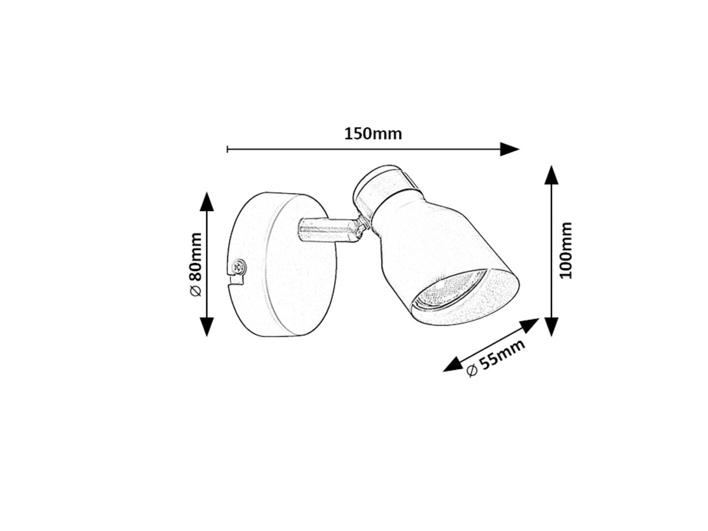 Rabalux Lilou Zidne lampe 73047 - Слика 5