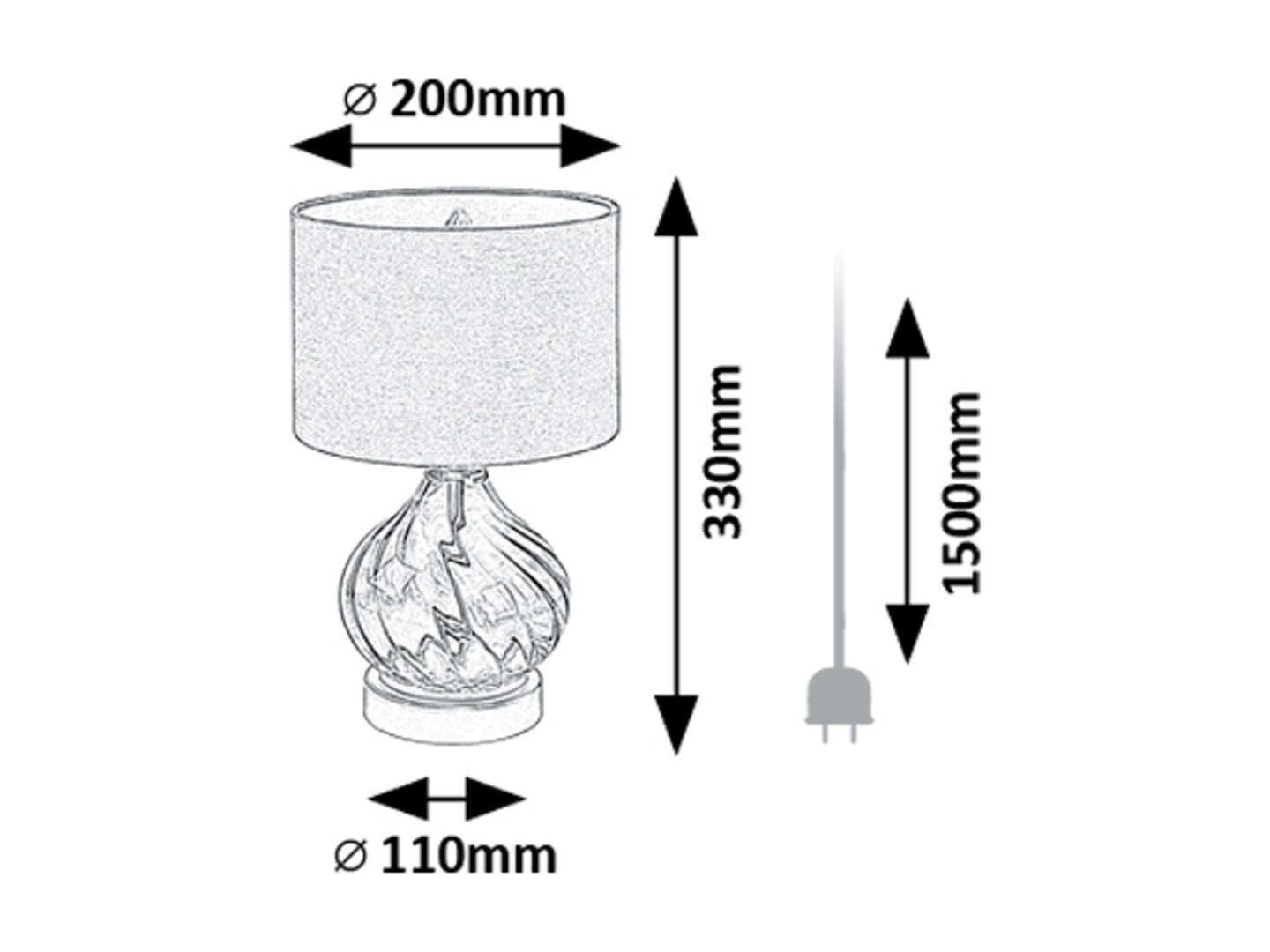Rabalux Pirelo Stone lampe 74033 - Слика 6