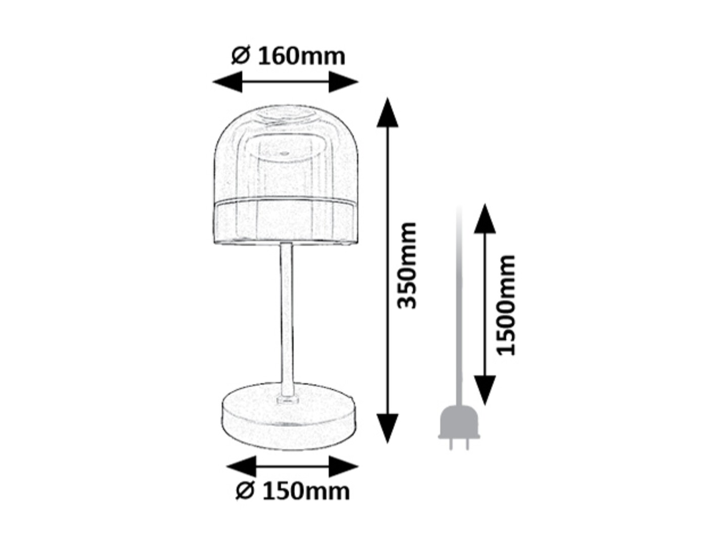 Rabalux Xelira Stone lampe 74037 - Слика 7