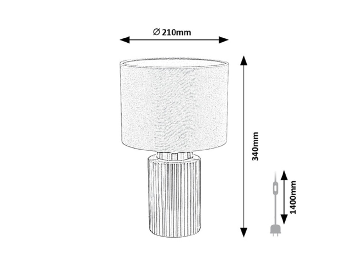 Rabalux Glovy Stone lampe 74045 - Слика 5