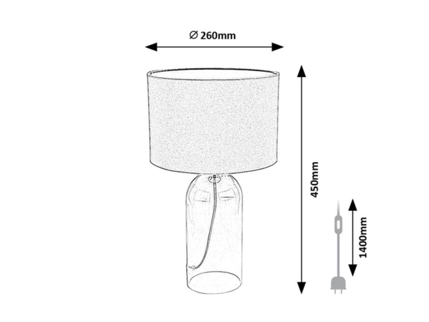 Rabalux Luxin Stone lampe 74048 - Слика 6