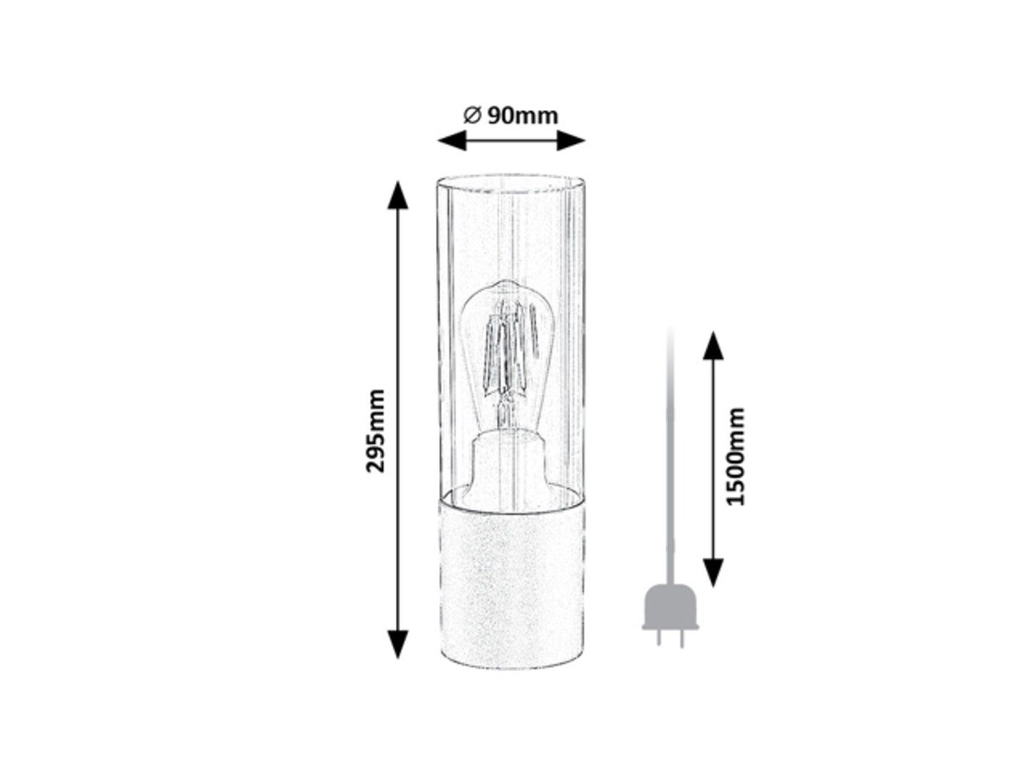 Rabalux Ronno Stone lampe 74050 - Слика 6