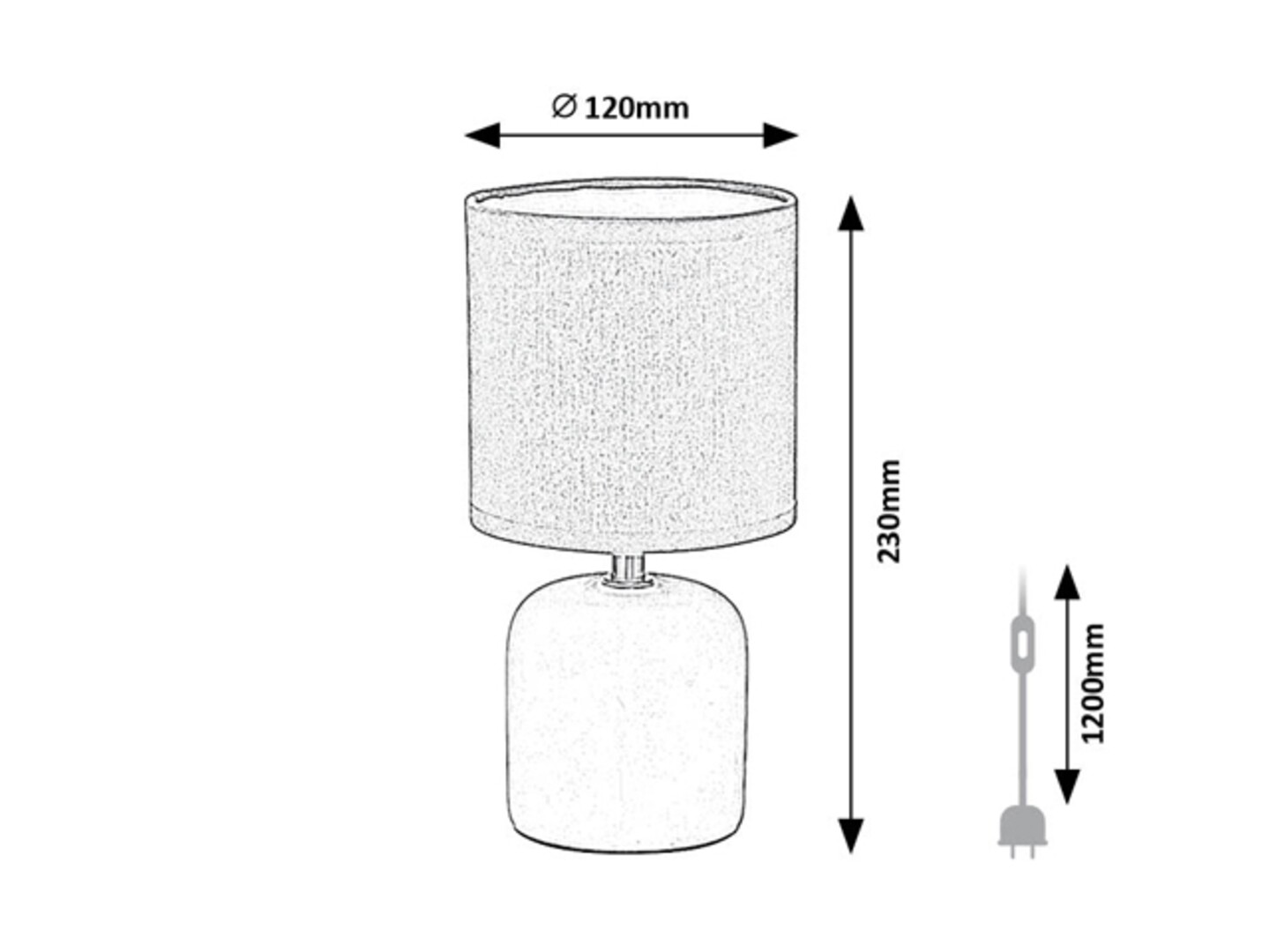 Rabalux Daphni Stone lampe 74052 - Слика 4