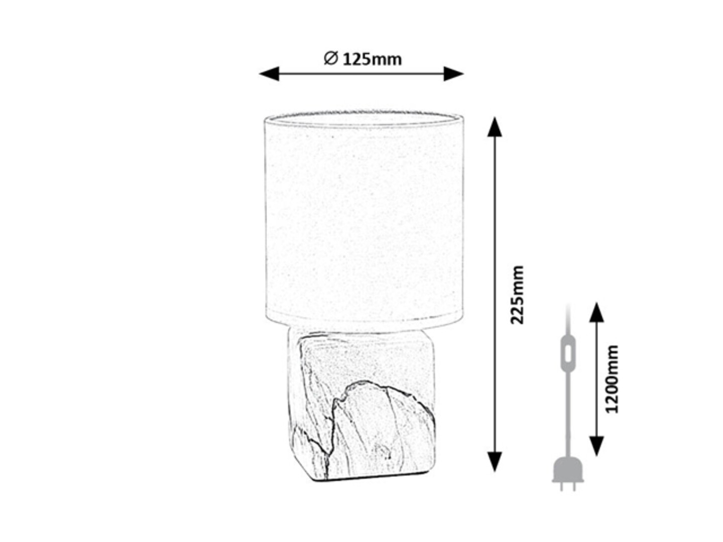 Rabalux Nalisa Stone lampe 74069 - Слика 5