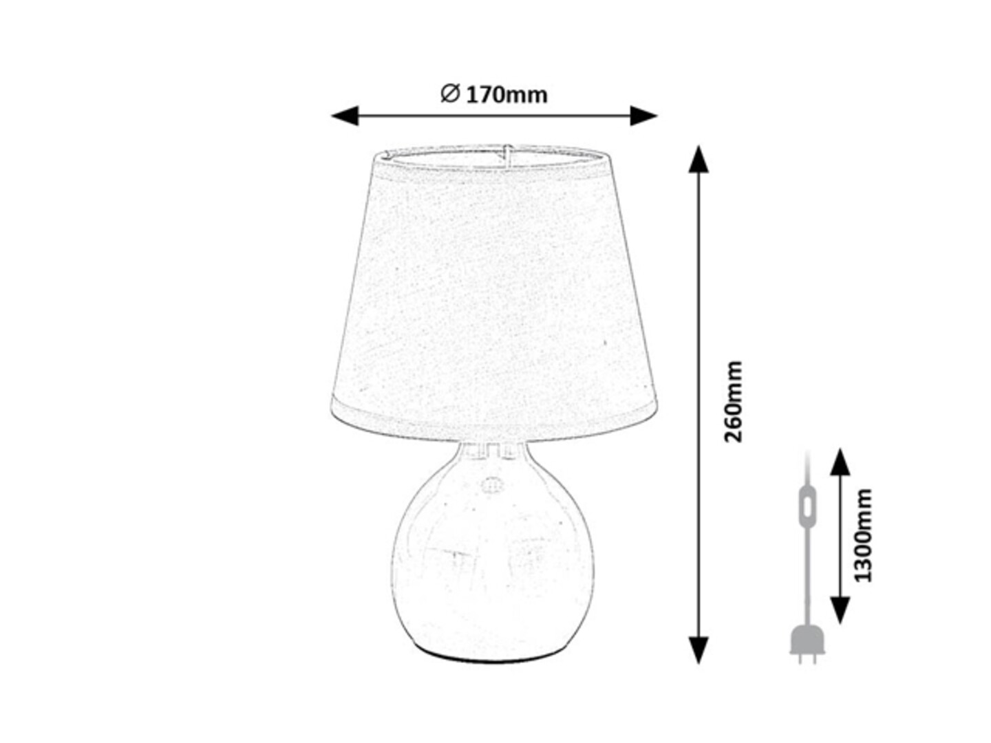 Rabalux Ingrid Stone lampe 74078 - Слика 4