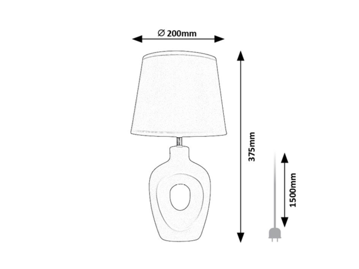 Rabalux Madelor Stone lampe 74080 - Слика 6