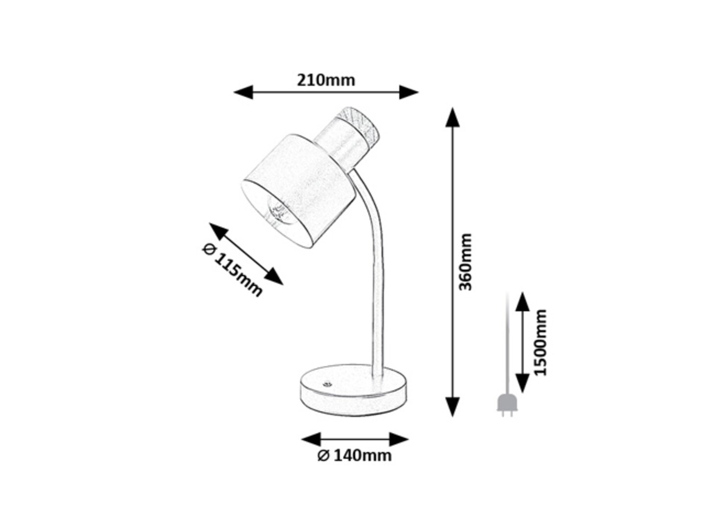 Rabalux Pastro Stone lampe 74097 - Слика 7