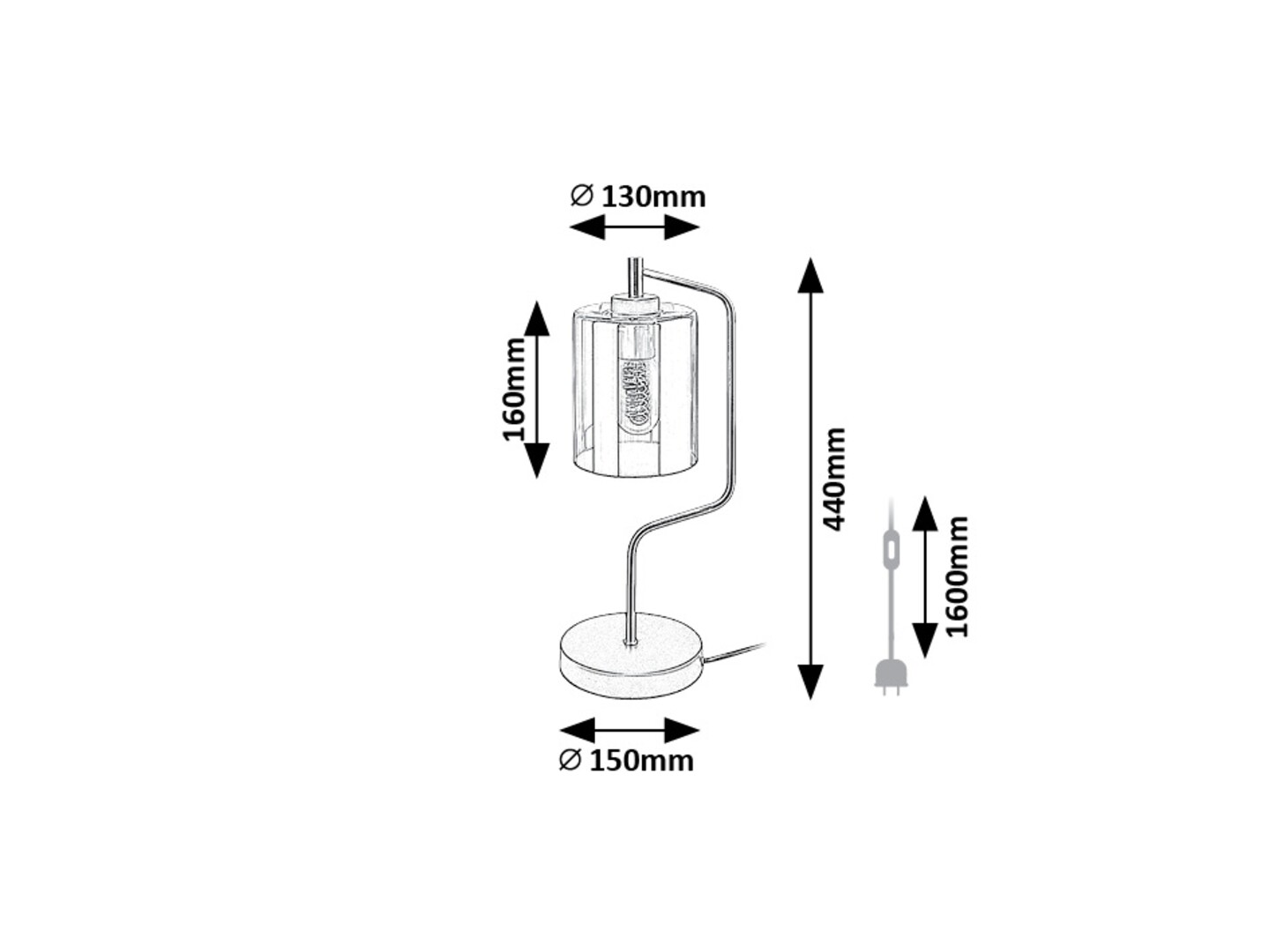 Rabalux Perez Stone lampe 74202 - Слика 5