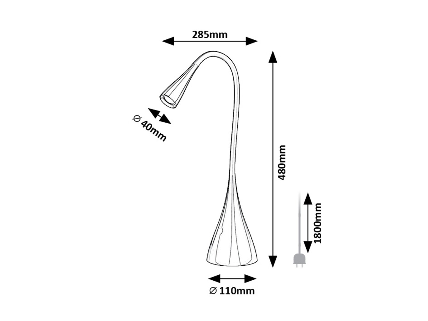Rabalux Jeff2 Stone lampe 74205 - Слика 4