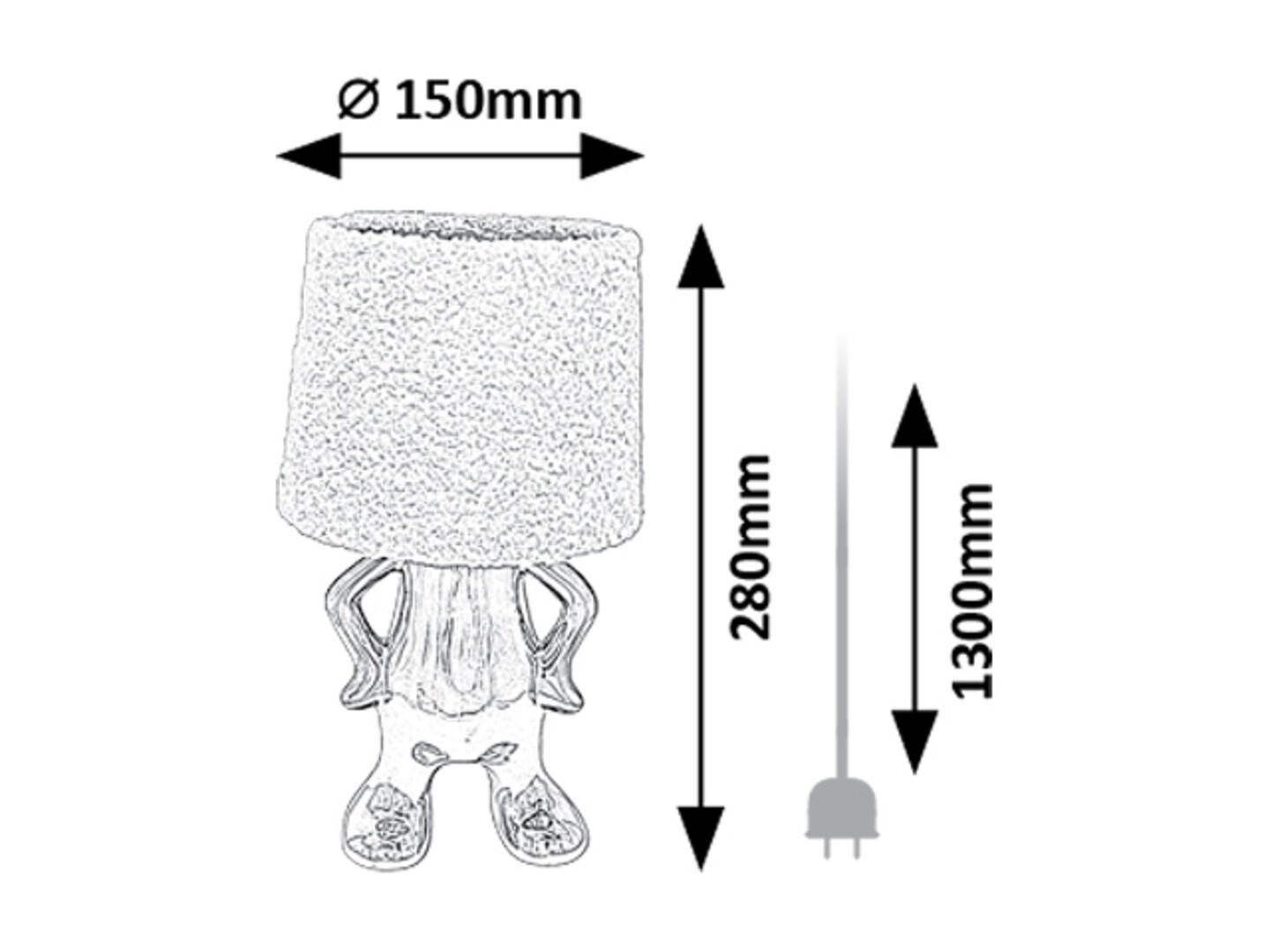 Rabalux Smurfy Stone lampe 74215 - Слика 6