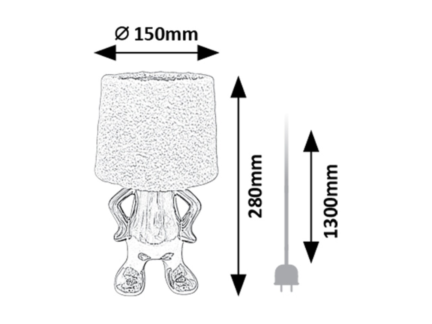 Rabalux Smurfy Stone lampe 74216 - Слика 5