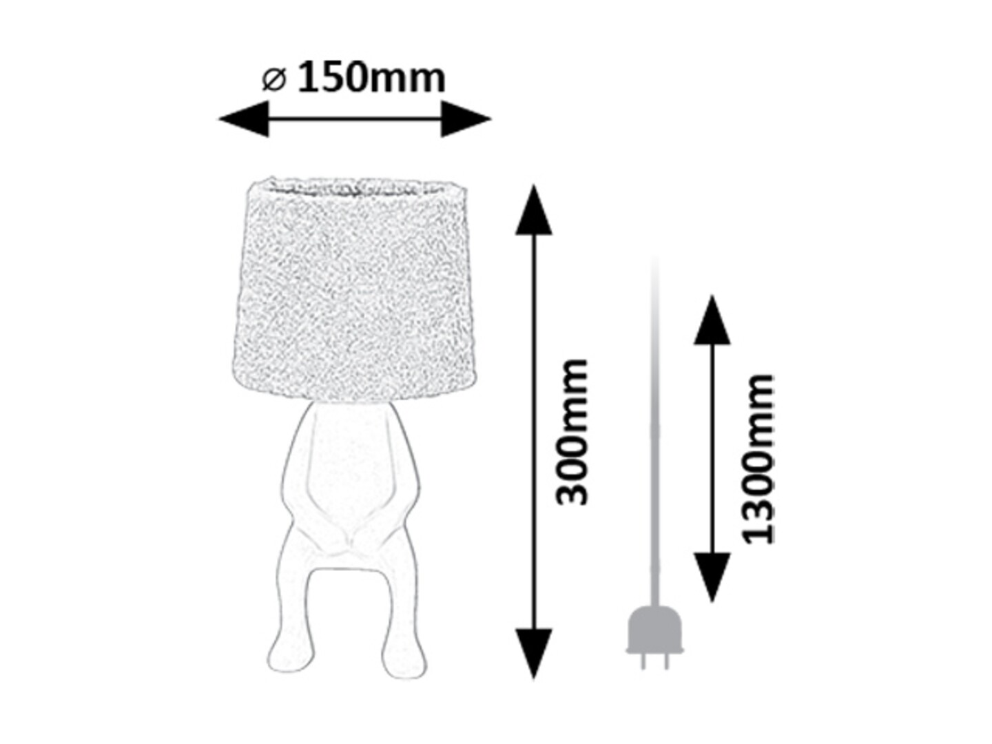 Rabalux Smurfy Stone lampe 74218 - Слика 5
