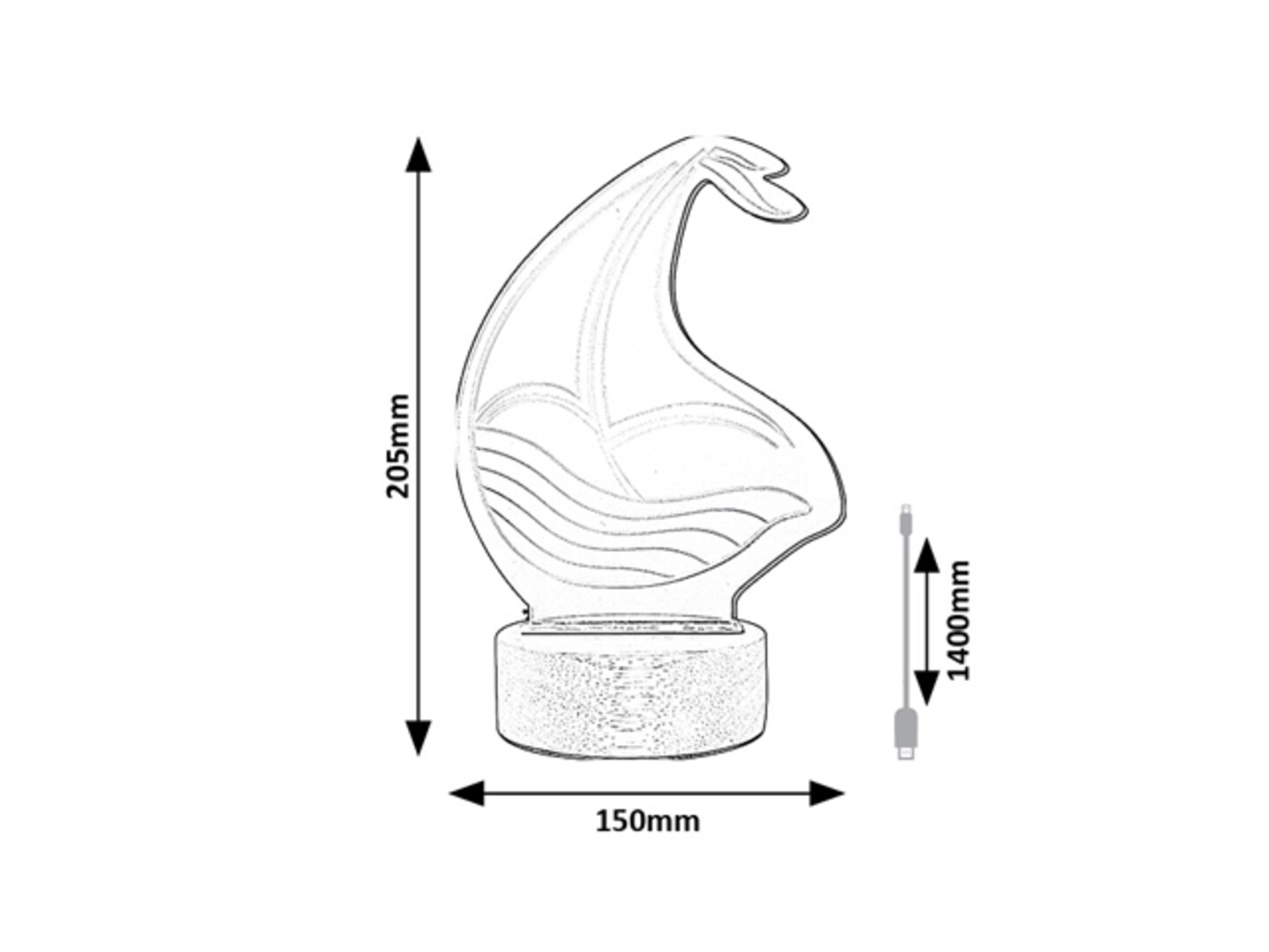 Rabalux Akali Stone lampe 76001 - Слика 6