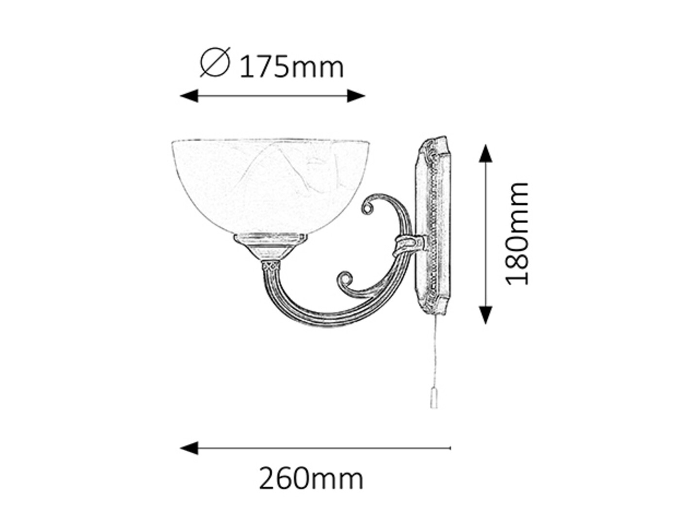 Rabalux Marlene Zidne lampe 8541 - Слика 2