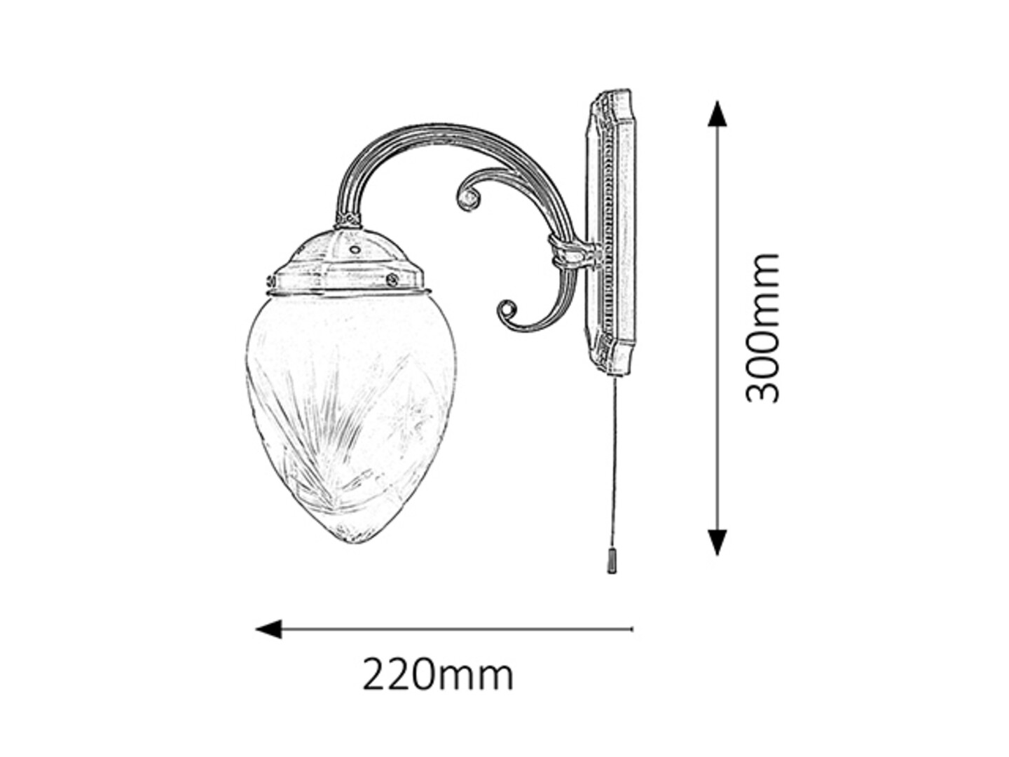 Rabalux Annabella Zidne lampe 8631 - Слика 2