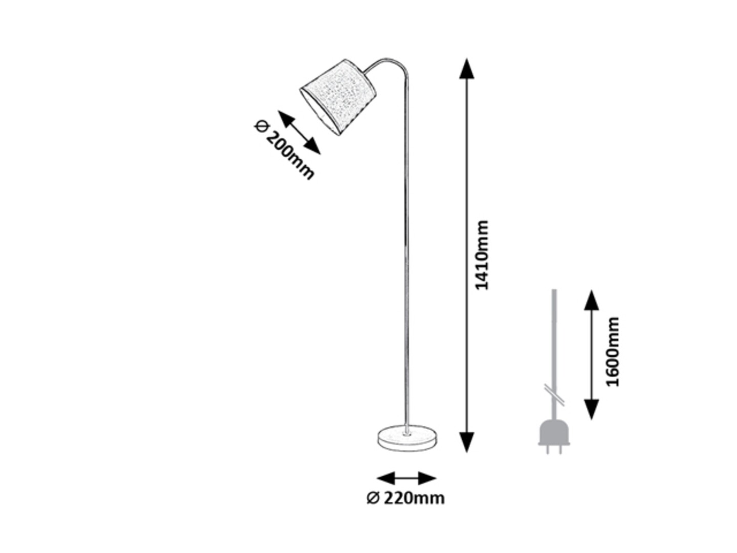 Rabalux Godric Podne lampe 6640 - Слика 3