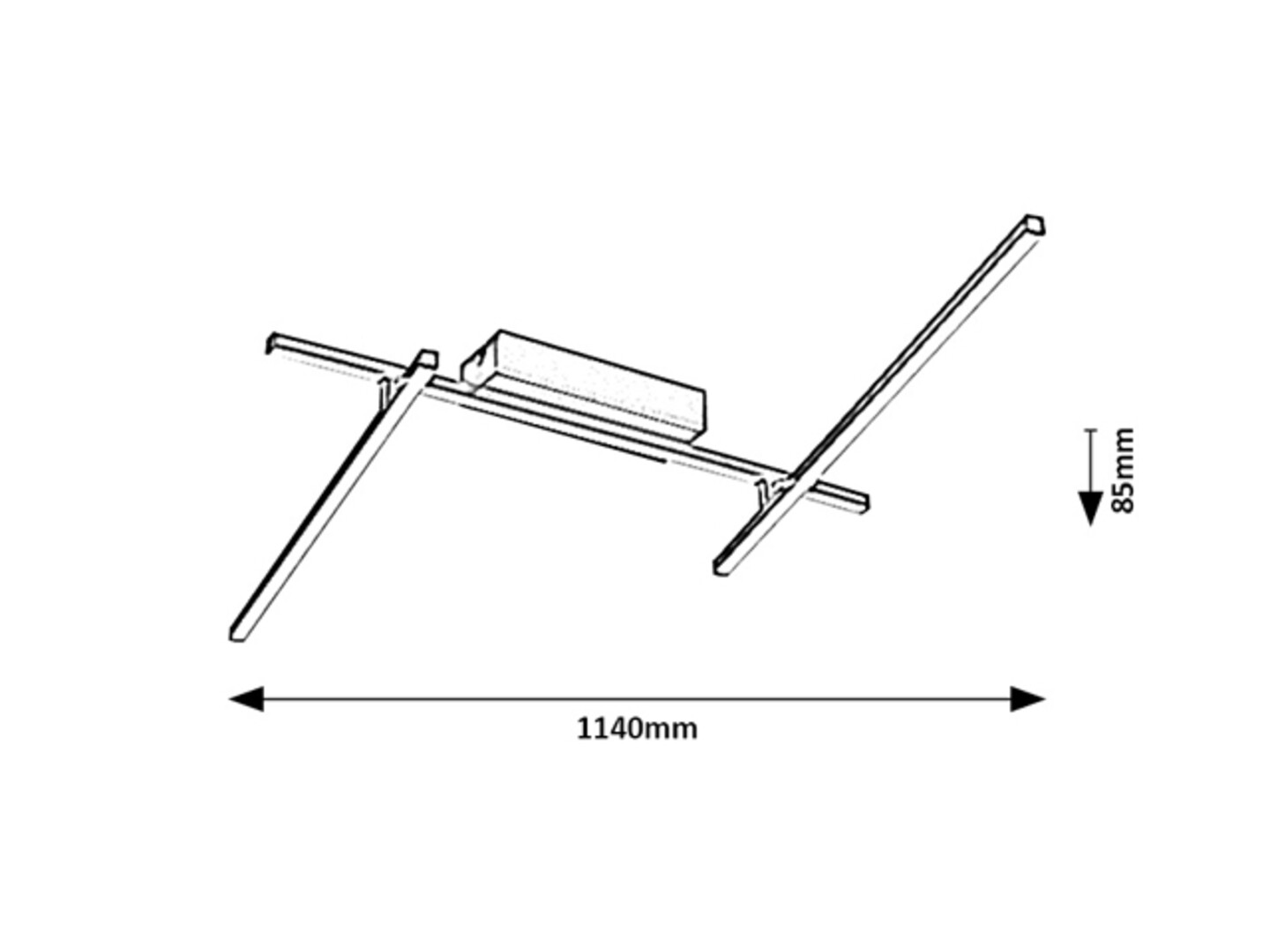 Rabalux Negan Plafonjere 71019 - Слика 7