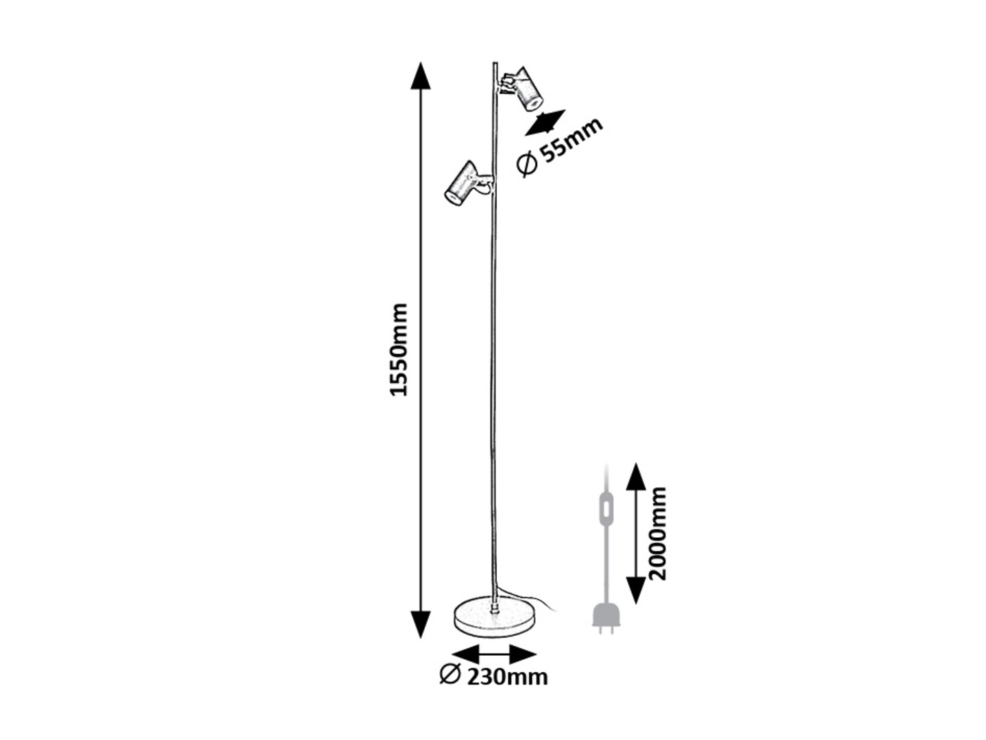 Rabalux Maximilian Podne lampe 73046 - Слика 6
