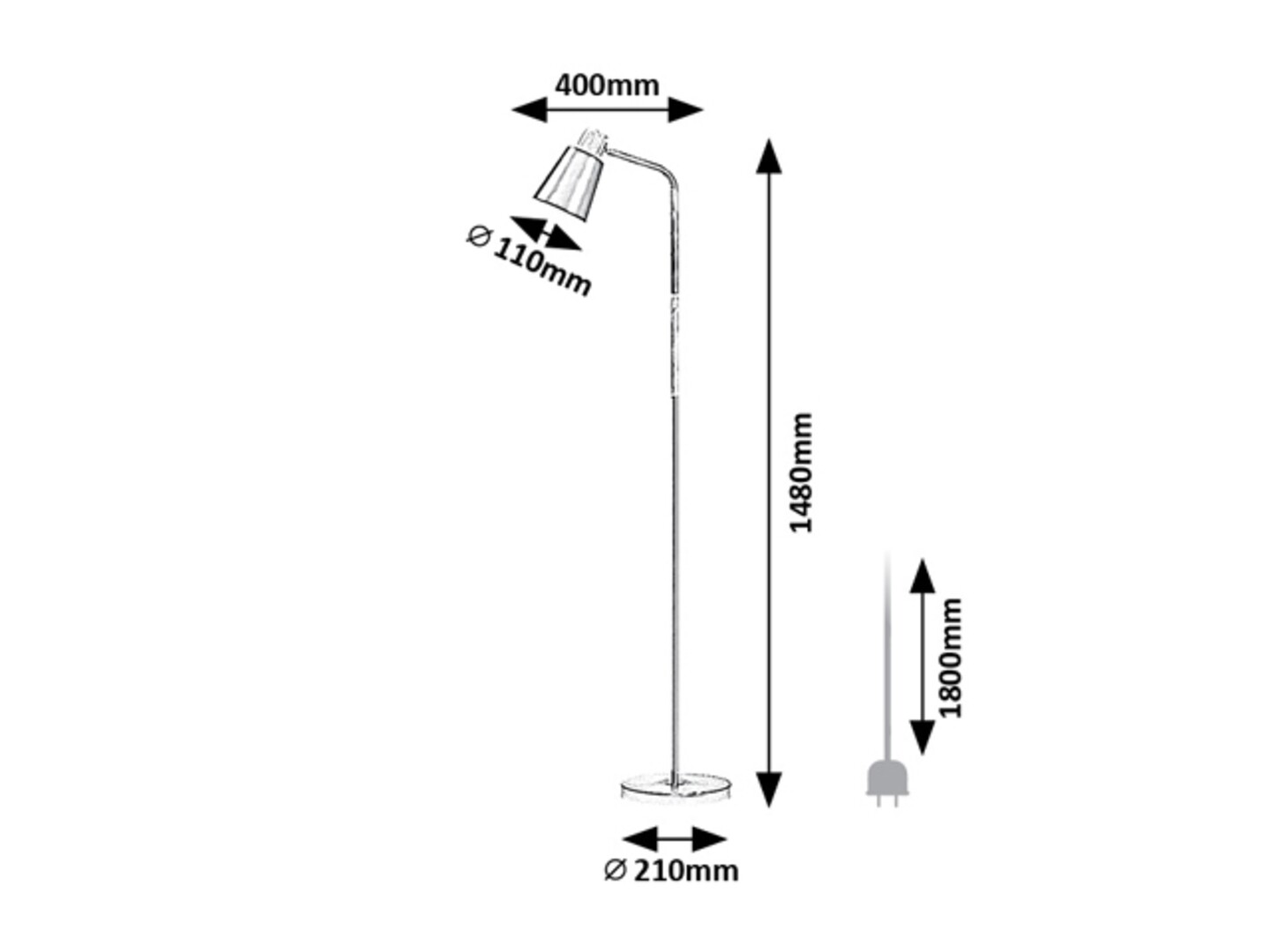 Rabalux Azim Podne lampe 74003 - Слика 6