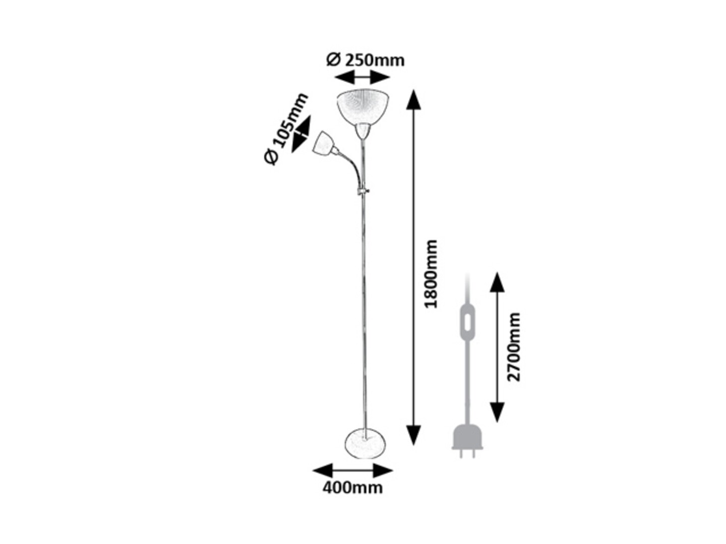 Rabalux Action Pro Podne lampe 74103 - Слика 7