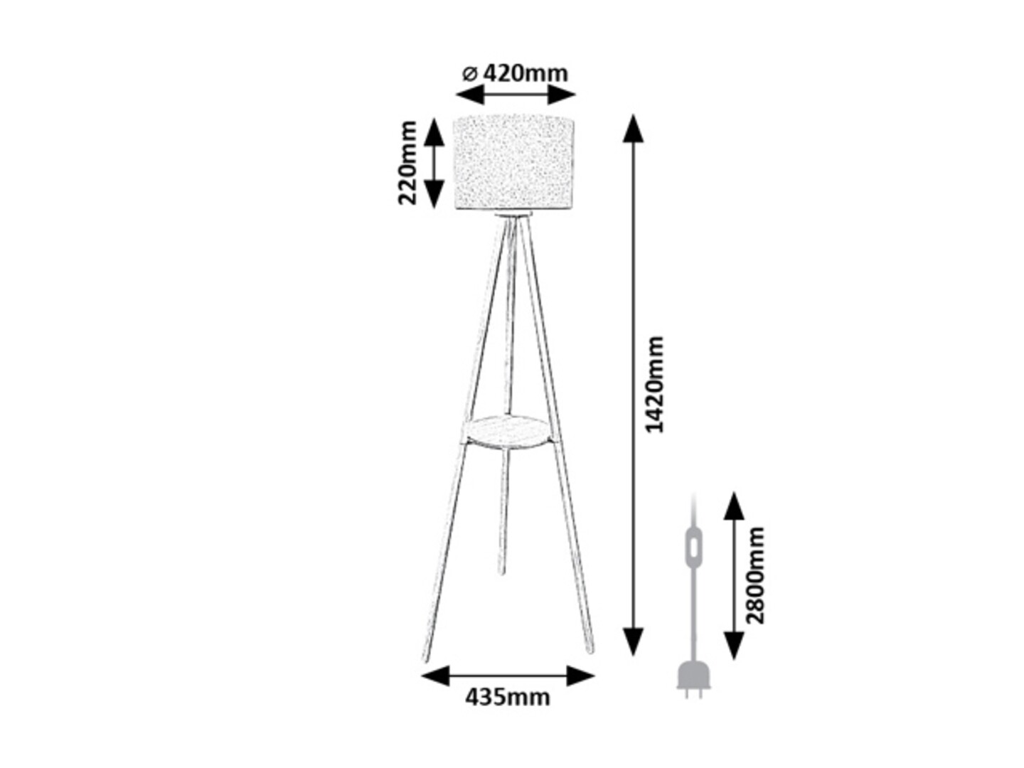 Rabalux Trevia Podne lampe 74108 - Слика 9