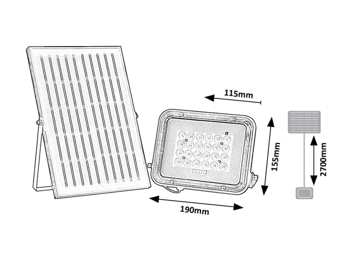 Rabalux Melk Solarna rasveta 77141 - Слика 8
