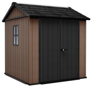 Keter Baštenska kućica newton plus wide 7x7,5, braon 261859